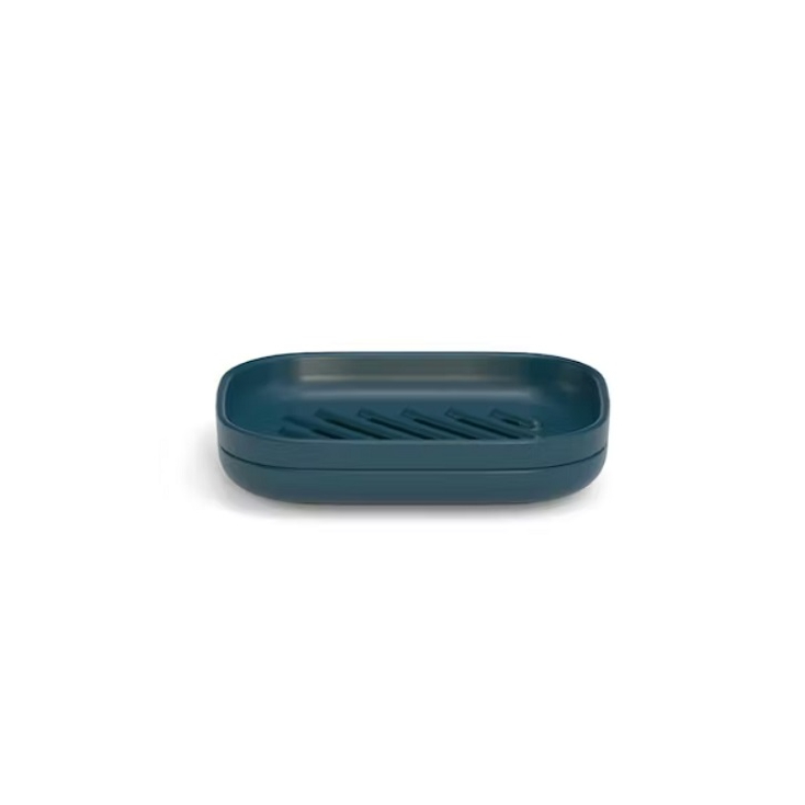 Porte savon auto-drainant - Bleu Abysse