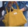 Sauval le city bag en coton recyclé - Moutarde