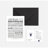 Carte avec enveloppe - Joyeux anniversaire