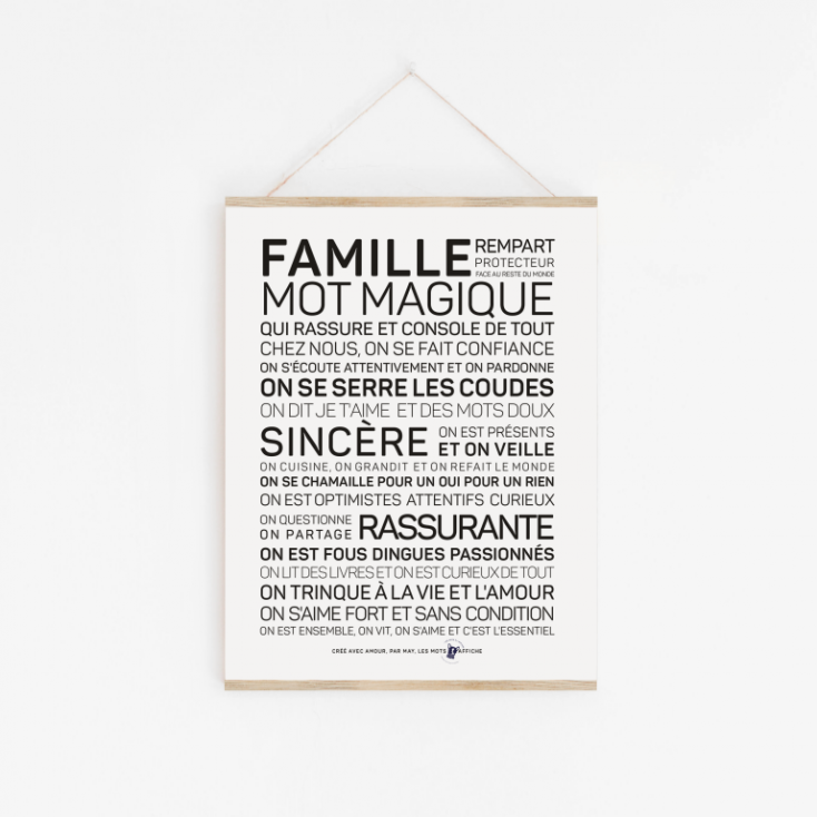 Affiche A4 - Famille