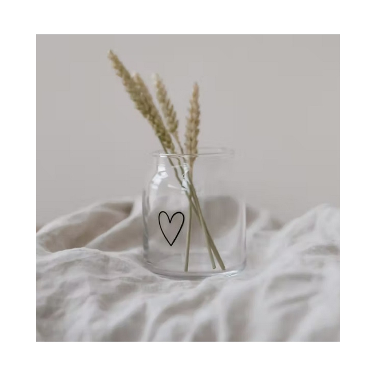 Vase en verre coeur - Petit