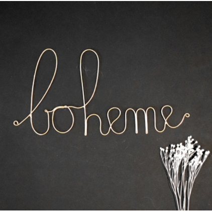 Boheme en laiton doré