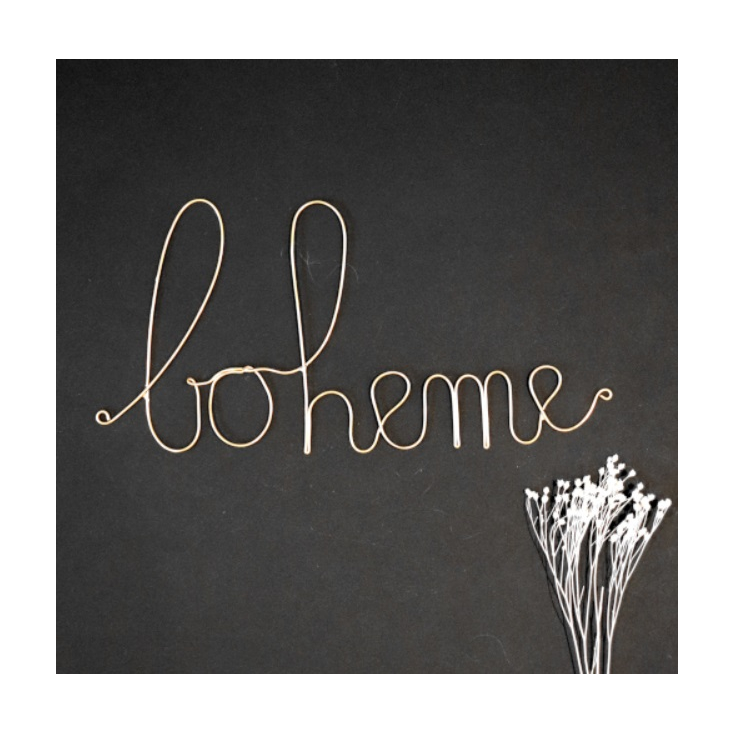 Boheme en laiton doré