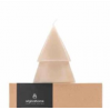 Xmas Tree Candle M - Beige