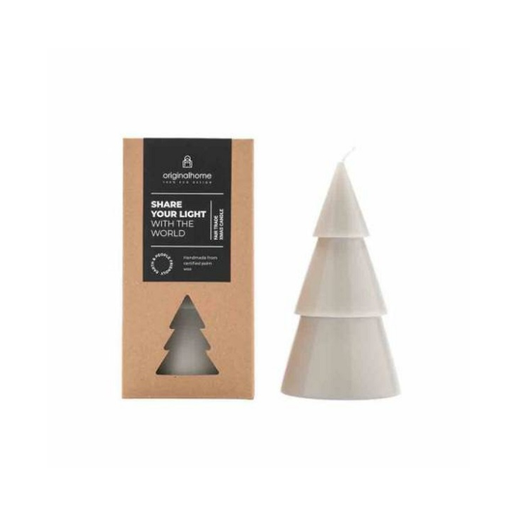 Xmas Tree Candle L - Grey - TC0027.72