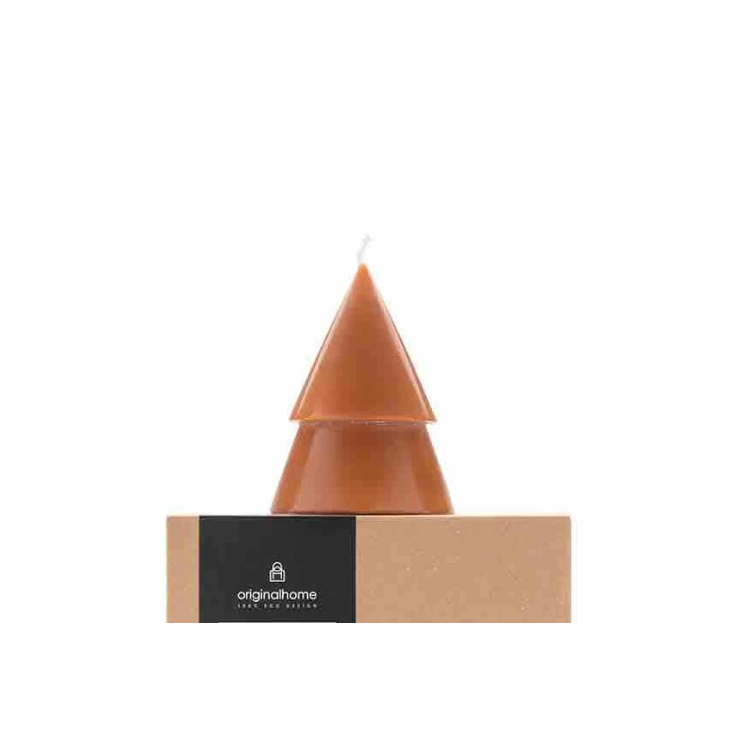 Xmas Tree Candle M - Cognac - TC0028.51