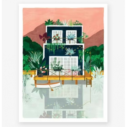 Affiche décorative - Medium - Cabine - 30x40 cm