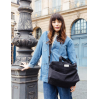 Sauval le city bag en coton recyclé - Noir