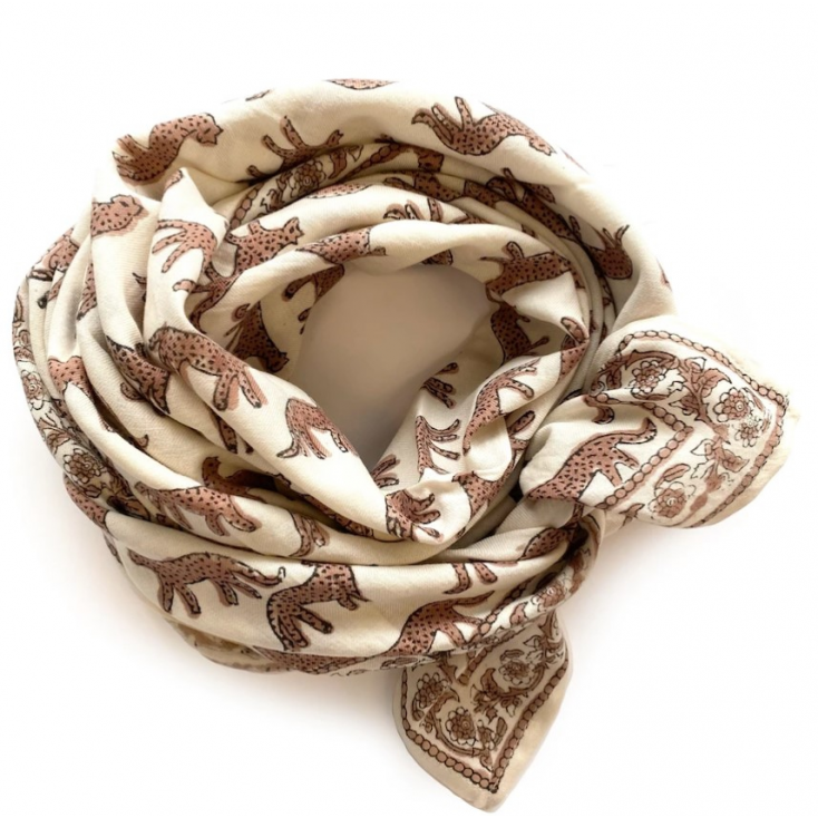 Foulard Latika - Bengale - Latte