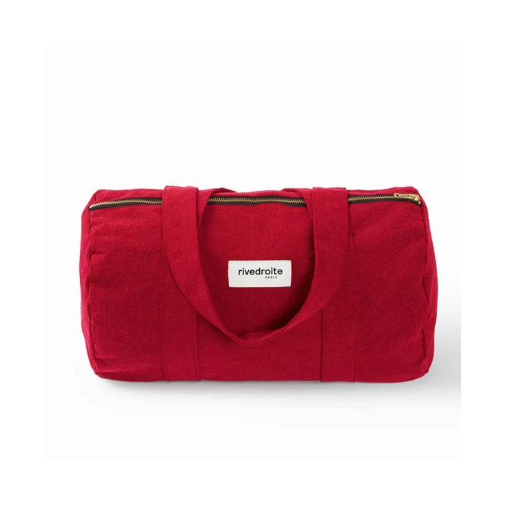 Ballu-Le petit sac Polochon en coton recyclé- Vibrant Red