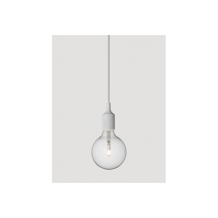 E27 socket lamp gris clair