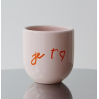 Mug - je t'aime - rose et orange