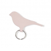 Mini tweet keyring powder pink