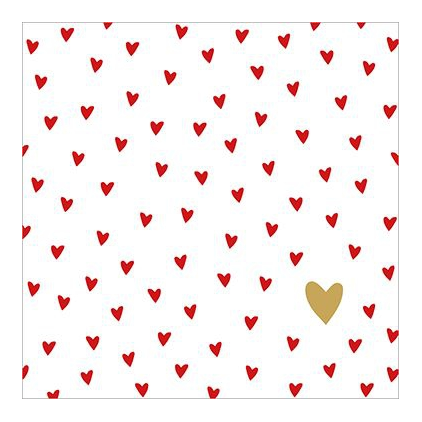 Serviettes en papier - Little hearts - 1333282