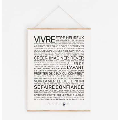 Affiche A3 - Vivre