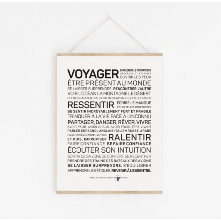 Affiche A3 - Voyager