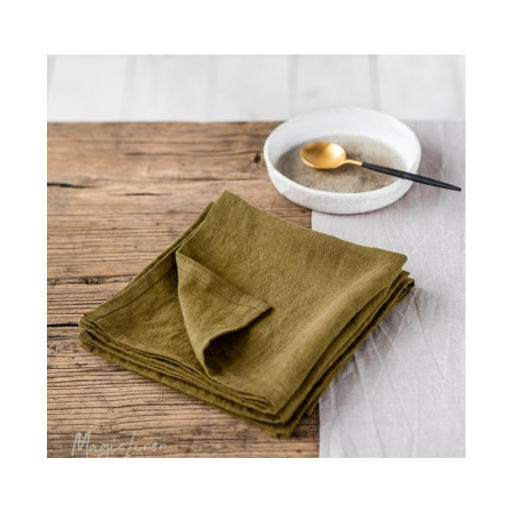 Serviettes de table - Olive Green