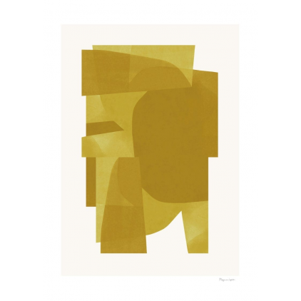 Poster - Berit Mogensen Lopez - Yellow - 50x70cm