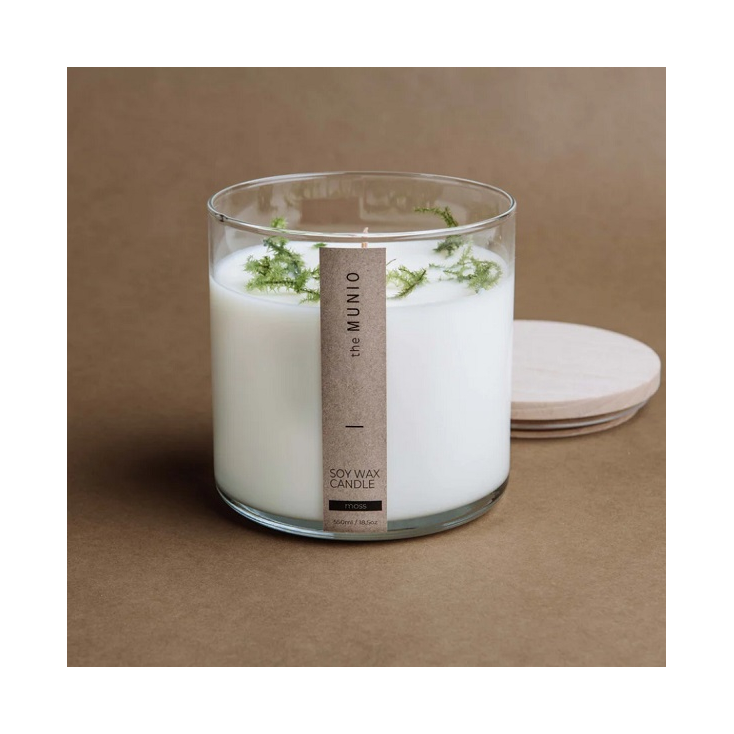 Soy wax candle -  - Moss