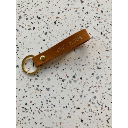 Porte-clefs - CHEZ NOUS - marron - gold