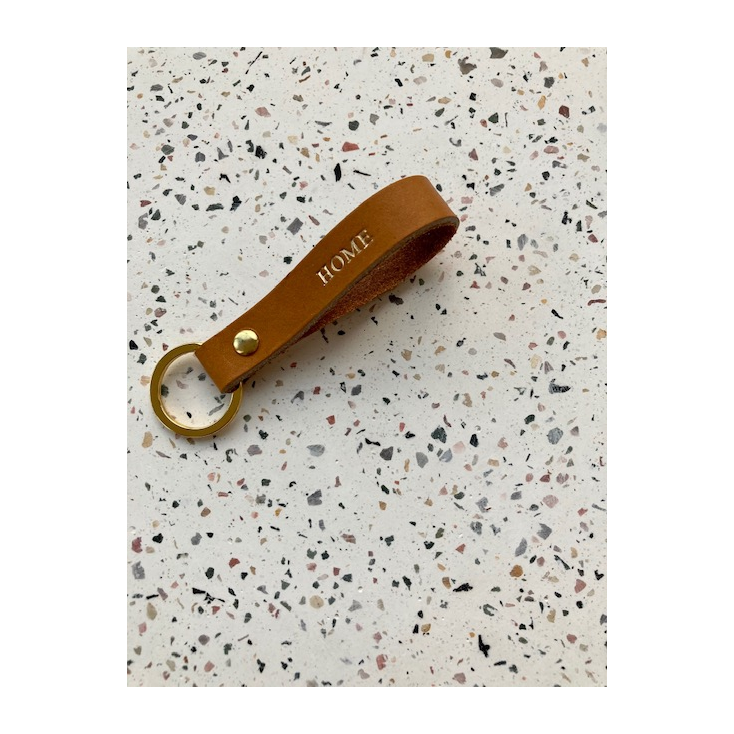 Porte-clefs - HOME - marron - gold