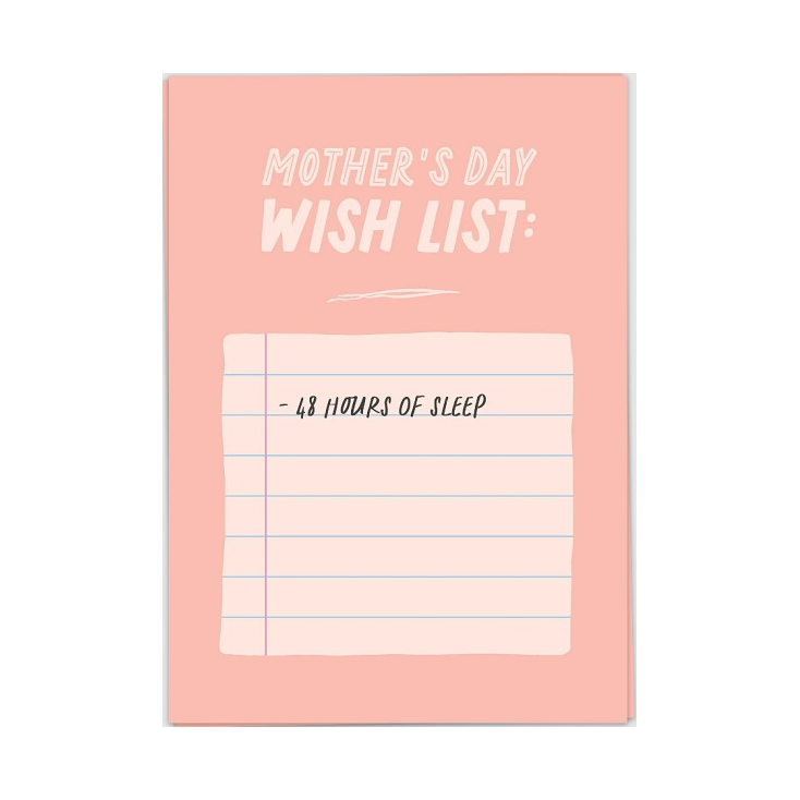 Kaart blanche - carte postale - Mother's day wishlist