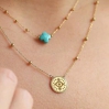 Collier Velasquez - apatite bleue