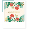 Mini carte joyeux fleur MP0578FR