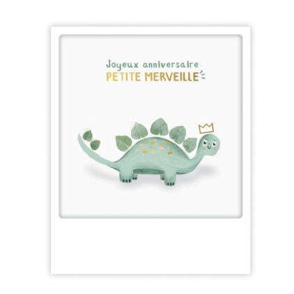 Carte postale - Joyeux anniversaire petite merveille - ZG1336FR