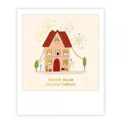 Mini carte postale - nouvelle maison - MP0576FR