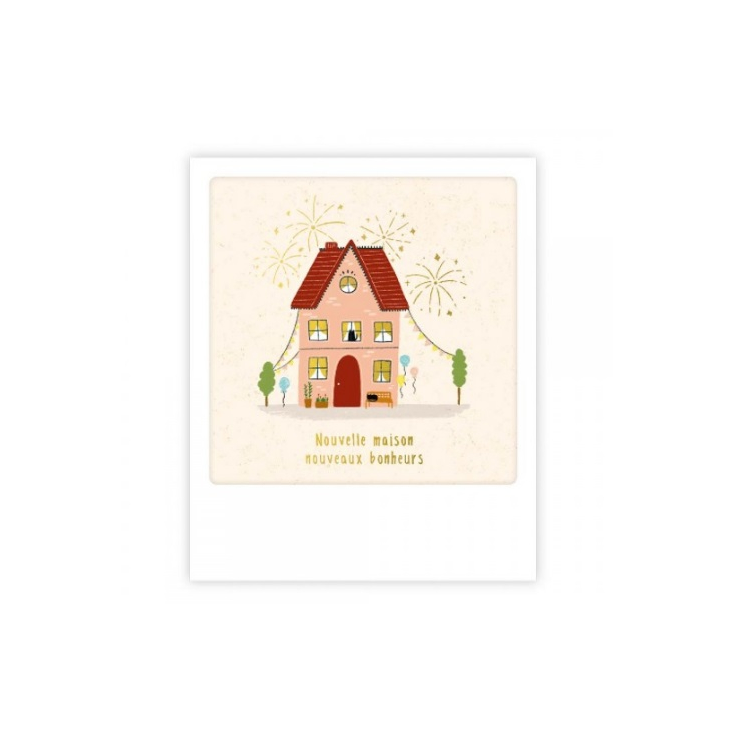 Mini carte postale - nouvelle maison - MP0576FR