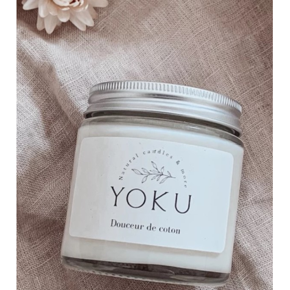 Bougie Yoku - transparent - 250ml - Douceur de coton