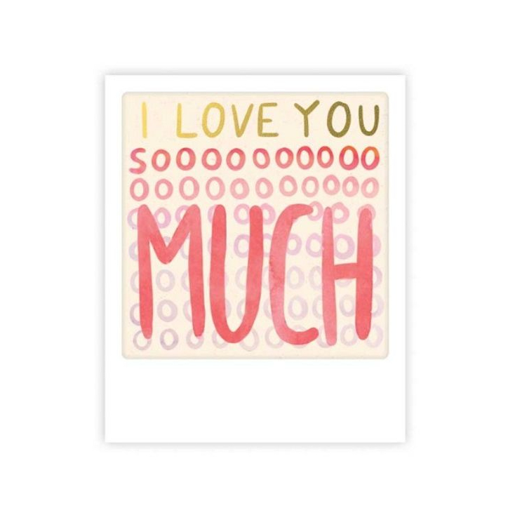 Mini carte postale - I love you so much - MP0828EN