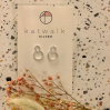 Boucles d'oreilles goutte creuse et cercle argent