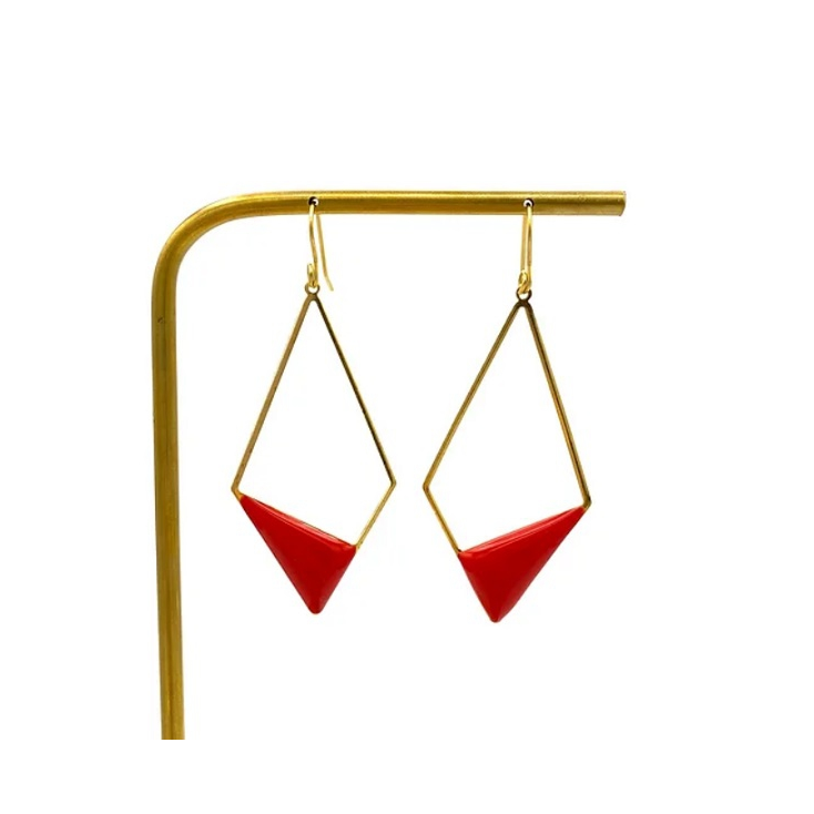 Boucles d'oreilles Kiak - Rouge