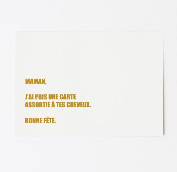 Carte + enveloppe Maman