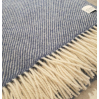 Wool blanket - Herringbone - Blue