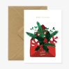 Carte A6 avec enveloppe - Xmas & best wishes