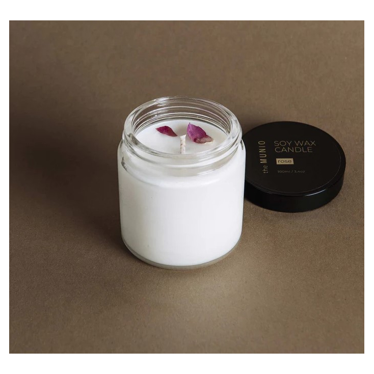 So wax candle - 100ml - Rose