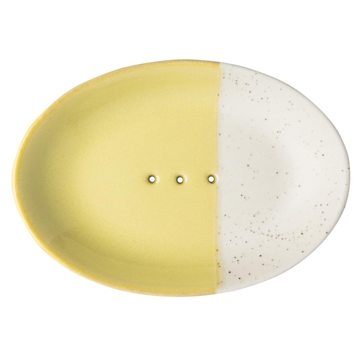 Soap Dish - Rustic - Yellow - POR650