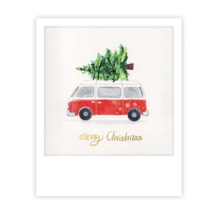 Mini carte - Merry christmas van - XMP0237EN