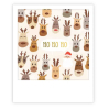 Mini carte - ho ho ho reindeer pattern XMP0236EN