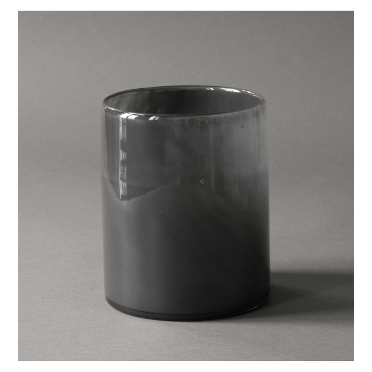 Lyric candle holder large - dark grey