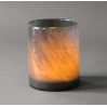 Lyric candle holder large - dark grey