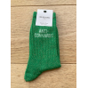 Chaussettes - Anti-connards - vert paillettes - 36/40