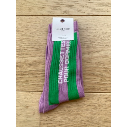 Chaussettes - Pour dormir - lilas/vert - 36/40