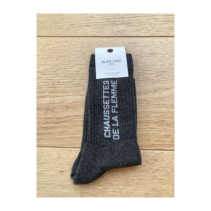 Chaussettes - De la flemme - anthracite chiné - 36/40