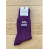 Chaussettes - Anti-poisse - violet paillettes - 36/40