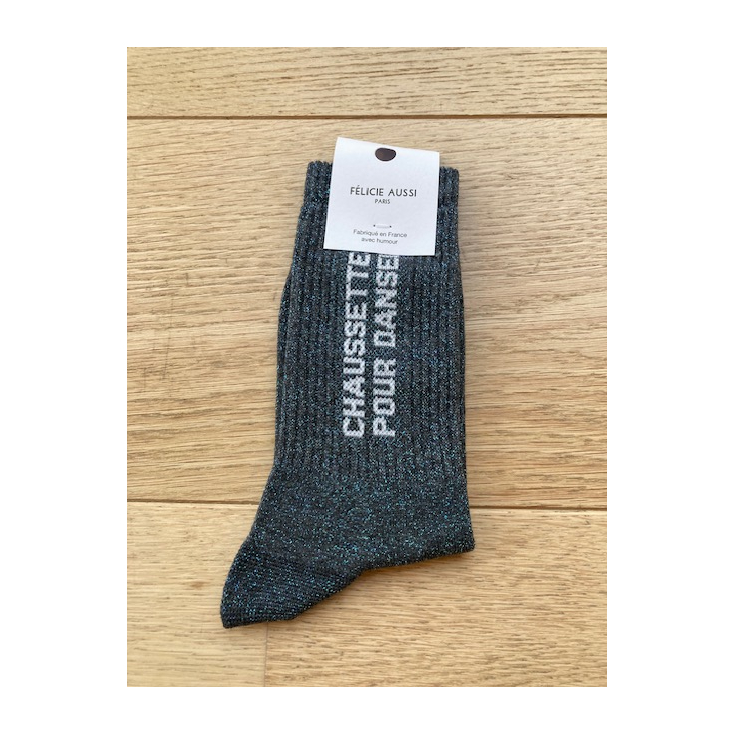 Chaussettes - Pour danser - anthracite paillettes - 36/40