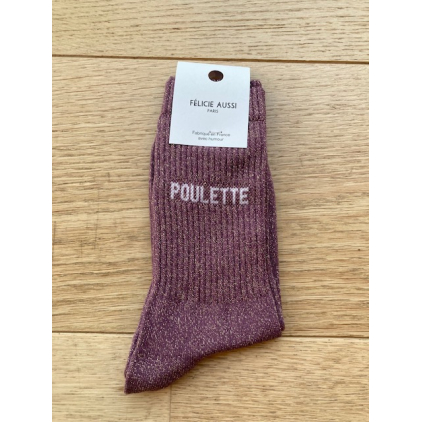 Chaussettes - Poulette - raisin paillettes - 36/40